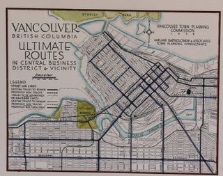 Item #M8744 Vancouver British Columbia Ultimate Routes in Central Business District and Vicinity....