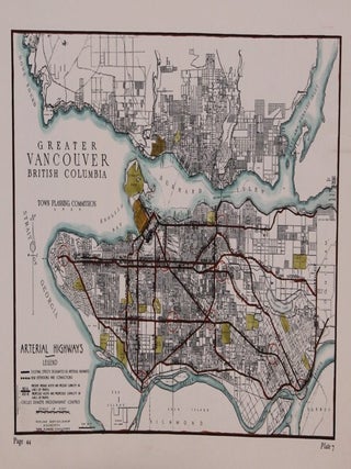 Item #M8750 Greater Vancouver British Columbia Arterial Highways. Harland Bartholomew, Associates