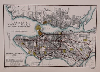 Item #M8750 Greater Vancouver British Columbia Arterial Highways. Harland Bartholomew, Associates