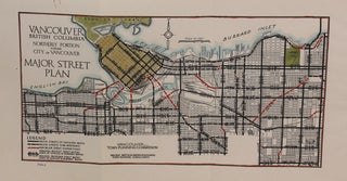 Item #M8757 Vancouver British Columbia Northerly Portion Former City of Vancouver Major Street...