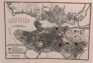 Item #M8760 Greater Vancouver British Columbia Existing & Proposed Neighborhood Parks. Harland...