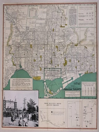 Item #M8770 Might's "Clearview" Pocket Map of Greater Toronto. Might