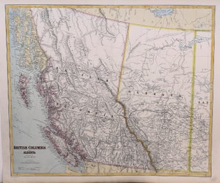Item #M8833 British Columbia and Alberta with part of Saskatchewan. George Philip, Son