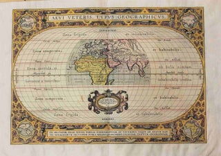 Item #M8858 Aevi Veteris, Typus Geographicus En Spectator, Pilae Totius Terrae Ichnographiam. At...