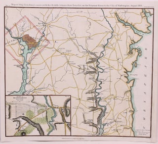 Item #M8887 Map of Maj. Gen. Ross's route, with the British Column, from Benedict, on the...