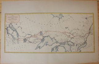 Item #M901 Map of the Canadian Pacific Railway between Manitoba and Lake Nipissing. Sandford Fleming