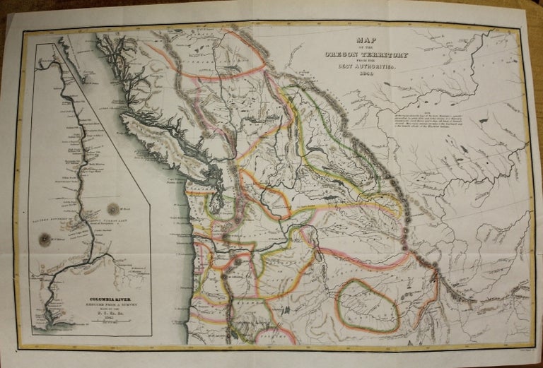 Item #M9028 Map of the Oregon Territory from the best authorities. Charles Wilkes.