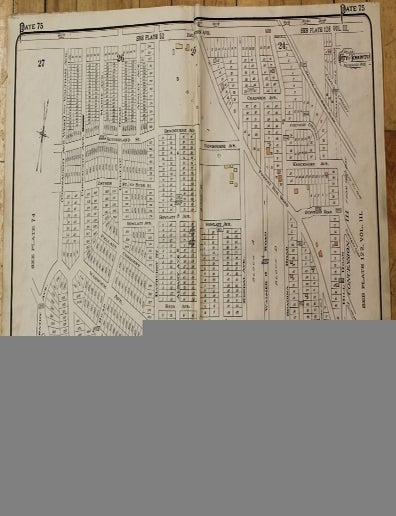 Item #M9051 Atlas City of Toronto Plate 75 [Connaught Ave.West now Waltham Ave., Eglinton Ave., Russell Hill Road]. Charles Edward Goad.