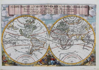 Item #M9110 Mappe-Monde ou Carte Generale du Globe Terrestre. Nicolas Sanson
