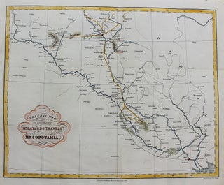 Item #M9133 General Map to accompany Mr. Layard's Travels in Mesopotamia. Austen Layard