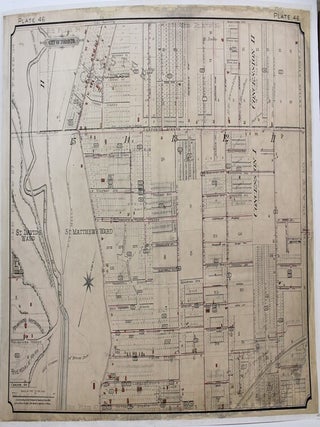 Item #M9175 Atlas City of Toronto Plate 46[The Don River, Randolph Ave., Leslie St., Victor...