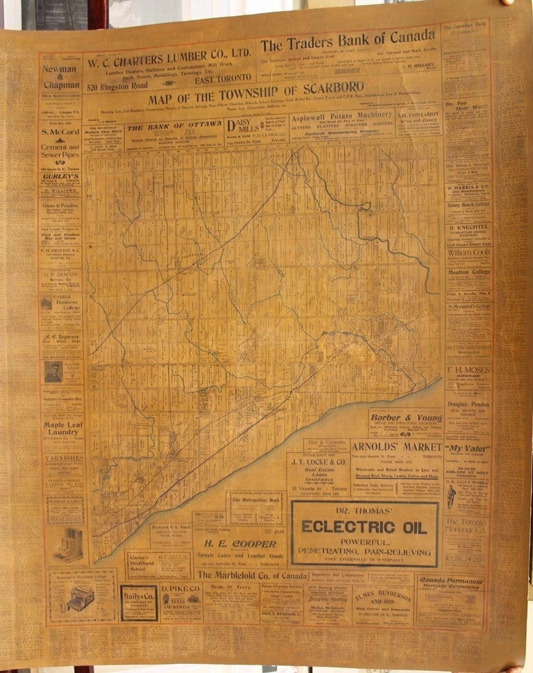 Item #M9195 Map of the Township of Scarboro. C H. MacDonald.