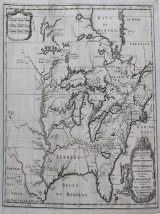 Item #M9246 Carte d'un tres grand Pais Nouvellement découvert dans l'Amerique Septentrionale...