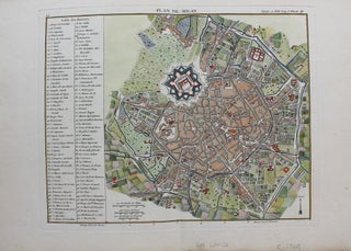 Item #M9301 Plan de Milan. Joseph Jerome Lalande