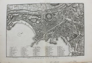 Item #M9304 Plan de Naples. Joseph Jerome Lalande