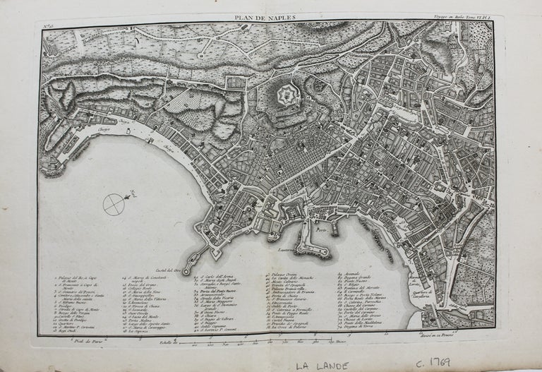Item #M9304 Plan de Naples. Joseph Jerome Lalande.