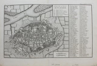 Item #M9311 Plan de la Ville de Plaisance. Joseph Jerome Lalande