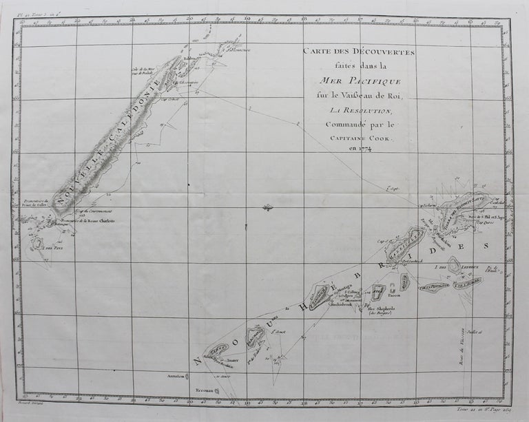 Item #M9338 Carte des Decouvertes faites dans la Mer Pacifique. Capt Cook.