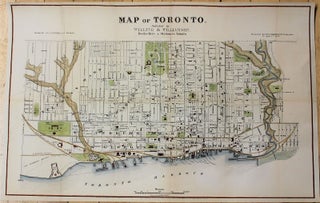 Item #M9383 Map of Toronto. H J.& W. A. Browne