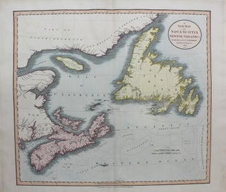 Item #M9518 A New Map of Nova Scotia, Newfoundland & c. from the latest authorities. John Cary