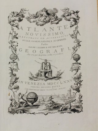 Item #M9621 Atlante Novissimo, illustrato ed accresciuto sulle osservazioni, e scoperte fatte dai...