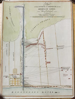 Item #M9691 Plan of the Attack and Defence of the American Lines below New Orleans on the 8th...