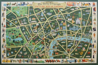 Item #M9703 The Daily Telegraph Picture Map of London. Vale Studios Ltd
