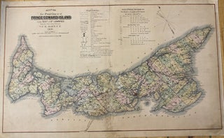 Item #M9722 Map of the Province of Prince Edward Island in the Gulf of St. Lawrence. C R. Allen