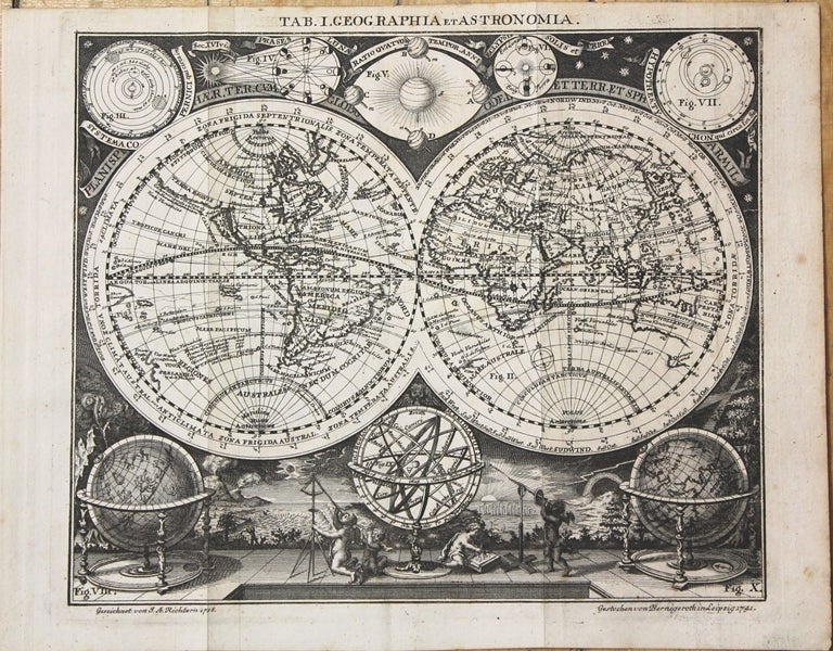 Item #M9785 Tab.I. Geographia et Astronomia. Richter, Bernigeroth.