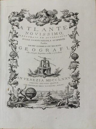 Item #M9801 Atlante Novissimo, Illustrato Ed Accresciuto Sulle Osservazioni, E Scoperte Fatte Dai...