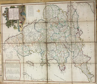 Item #M9817 Kitchin's Enlarged Map of the Roads of England & Wales, with the exact Distances by...