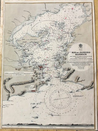 Item #M9838 Rio De Janeiro Harbour. J. De Lamare, G. H. Richards Capts E. O. Stanley, lieut C....