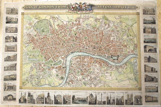 Item #M9850 Plan of London From Actual Survey 1833. John Shury
