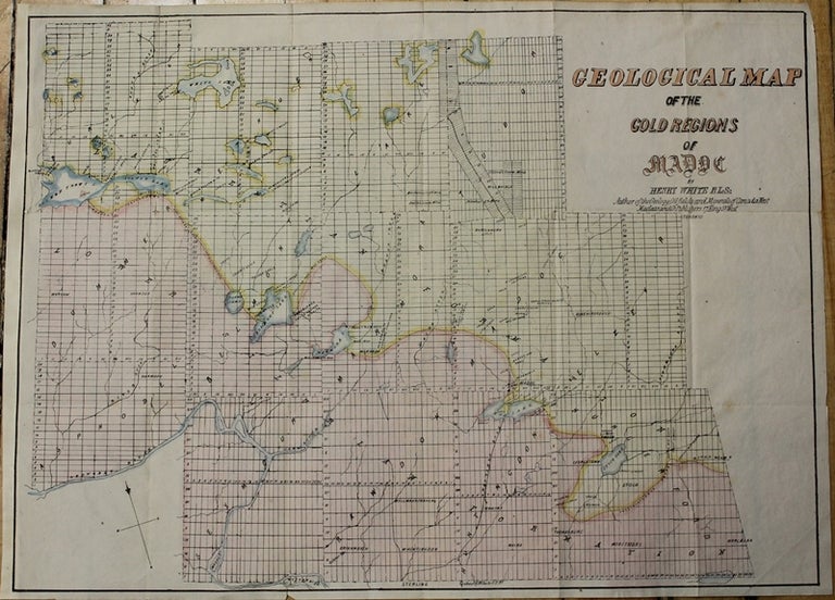 Item #M9892 Geological Map of the Gold Regions of Madoc. Henry White.
