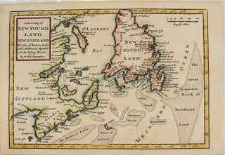 Item #M9905 A New Map of New Foundland, New Scotland The Isles of Breton, Anticoste, St. John's &...