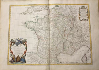 Item #M9922 La France Dressee sur un grand nombre de cartes particulieres manuscrites. Guillaume...