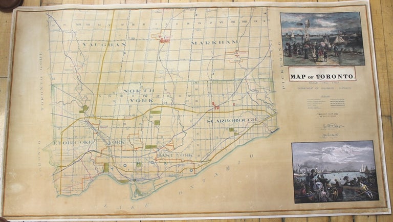 Item #M9923 Map of Toronto. K G. Gould.