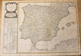 Item #M9939 Carte Des Royaumes D'Espagne et de Portugal divises par Provinces. Robert de...