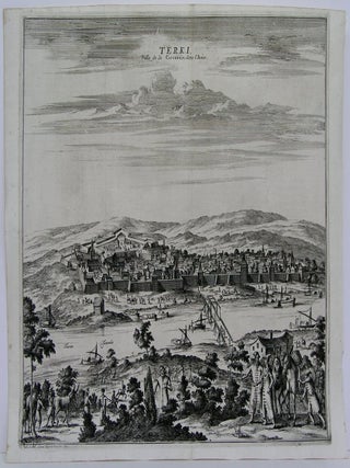 Item #P1218 Terki ville de la Circassie, dans L'Asie. Adam Olearius, Vander Aa