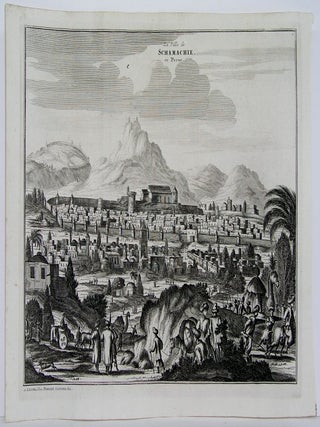 Item #P1224 La Ville de Schamachie en Perse. Adam Olearius, Vander Aa