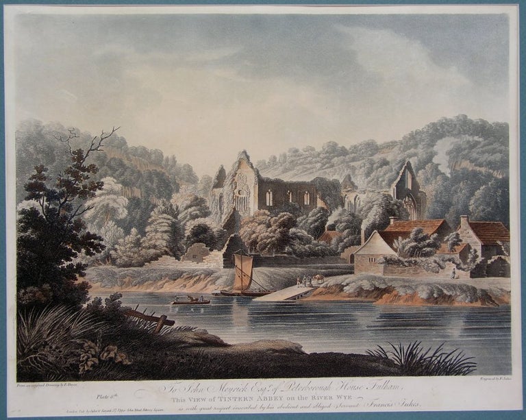 Item #P1278 This View of Tintern Abbey on the River Wye. E. Dayes.