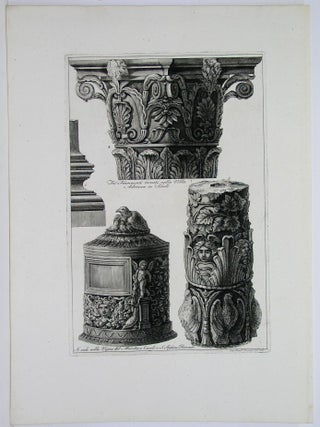 Item #P1469 Tre Frammenti trovati nella Villa Adriana in Tivoli. F. Piranesi
