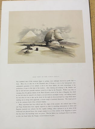 Item #P1722 Side View of the Great Sphinx. David Roberts