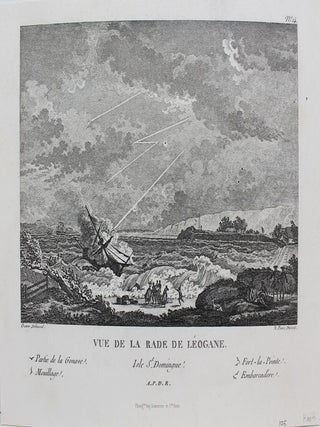 Item #P1814 Vue de la Rade de Leogane. Ozanne