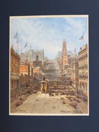 Item #P2306 San Francisco / Strasse in St. Francisco mit einem Dampf-Omnibus. Eduard Hildebrandt