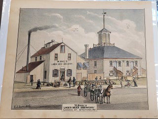 Item #P2467 M. Bixel's Lager Beer Brewery: Caradoc St. Strathroy, Ont. C J. Dyer