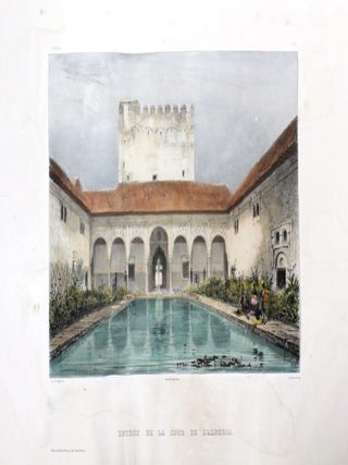 Item #P2503 Entree de la Cour de l'Alberca.Pl.21 (Grenade). Girault de Prangey, Sabatier, Bayot