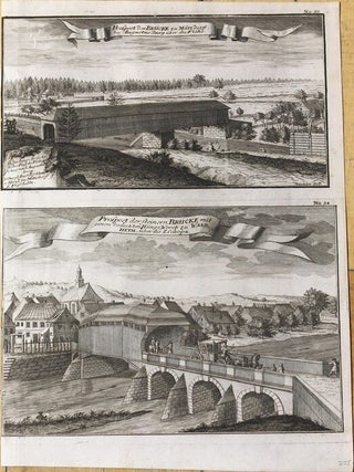 Item #P2900 Prospect der Brucke zu Matz dorff. bey Augustus Burg uber die Flohe.; Prospect der...