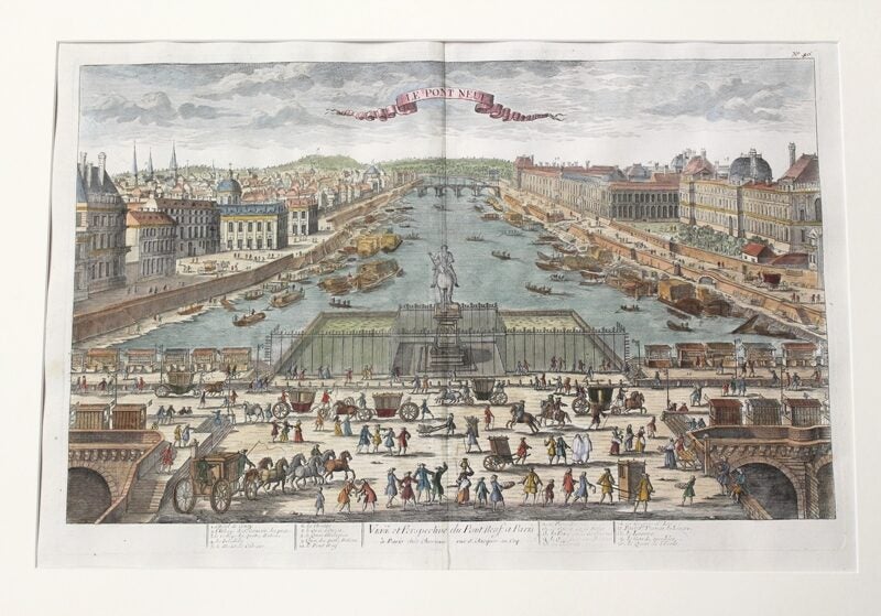 Le Pont Neuf; Veue et Perspective du Pont Neuf a Paris | Poulau