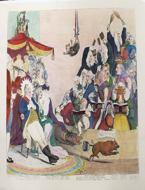 Item #P3676 Ancient Music, Monarchs. James Gillray.